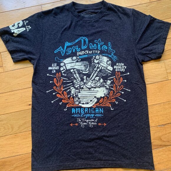 Von Dutch “American Legacy” Handcrafted Graphic Tee – Size S - Picture 2 of 8